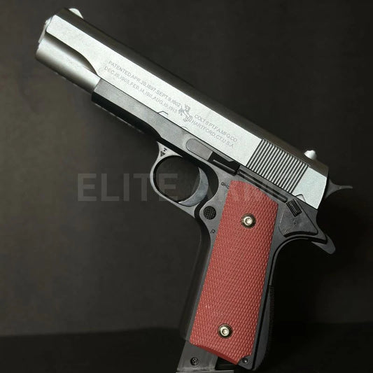 Silver Colt M1911 Airsoft Toy Gun Realistic Build, Durable Design & Perfect for Role Play